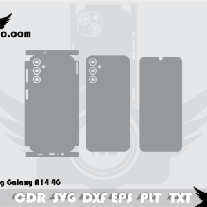 Samsung Galaxy A14 4G Skin Template Vector